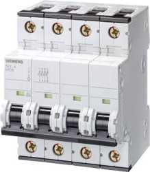 LS-Schutzschalter 4-polig 6kA /15kA C-Char 16A 4TE 