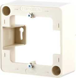 Aufputzrahmen 85 x 85 x 35 mm - 1fach perlweiß 