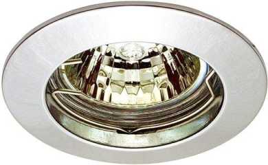 Einbaustrahler chrom 1xQPAR 16 50W GU10 starr Aludruckguß inkl.30cm 