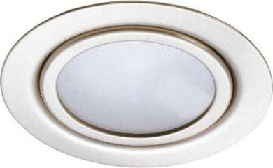 Möbel-Einbaustrahler nickel matt 1xQT-9 LP-AX 10W G4 starr mit Glas 