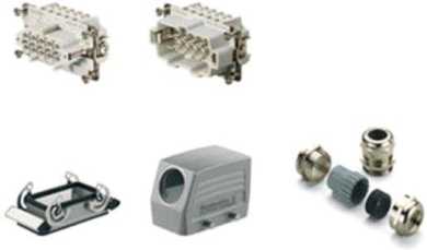 Schwere Steckverbinder Baugröße 4 mit Schraubanschluss 500 V 16 A M25 