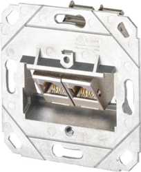 Kommunikationsanschlussdose E-DAT modul 2 Port UP0 Kat.6A o. Abdeckrahmen 