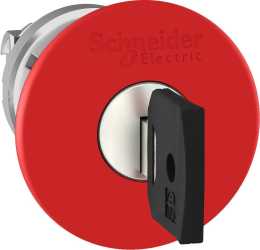 NOT-AUS Schlüsselentriegelung Ø 40mm rot ZB4-BS944 