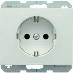 SCHUKO-Steckdose K.1 - polarweiß/ glänzend 