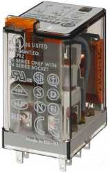 Industrierelais steckbar 2W 10A 230VAC Prüftaste + Anzeige Serie 55 