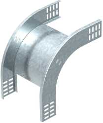 Vertikalbogen 90° fallend 60x200 Stahl bandverzinkt 