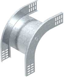 Vertikalbogen 90° fallend 60x100 Stahl bandverzinkt 