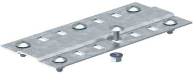 Stoßstellenleiste breit mit 2 Befestigungen B200mm St FS 