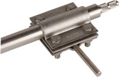 Anschlussklemme fürTiefenerderØ 20 mm Rd./Fl. 7-10/-40 mmNIRO 