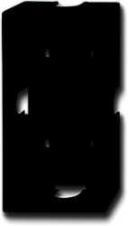 Aufputz Gehäuse carat 2-fach anthrazit 