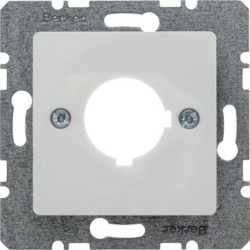 Zentralplatte für Melde- und Befehlsgerät Ø 22,5 mm polarweiß 