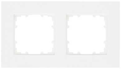 2-fach Rahmen DELTA miro titanweiß 161x90mm 