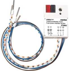 Tasterschnittstelle 2-fach plus polarweiß 