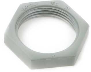 Gegenmutter M50x1,5 für Befestigung von Rohrverschraubungen grau 