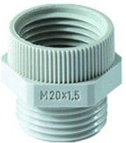 Übergangsstück PG16M20 PA PG 16 auf M20x1,5 Polyamid hellgrau 