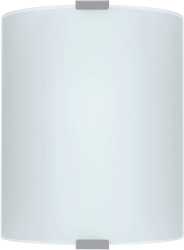 Wandleuchte Chrom/Glas satiniert 1x60W E27 GRAFIK 