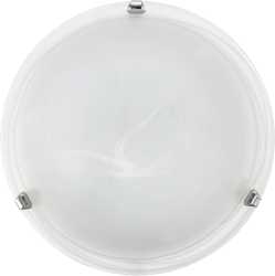 Deckenleuchte E27 2x60W chrom/Glas satiniert SALOME 