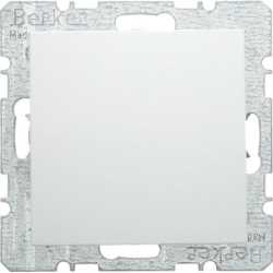 Blindverschluss mit Zentralstück weiß / glänzend 