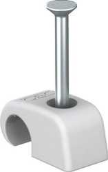 Haft-Clip Großverpackung 7-12mm L35 PP lichtgrau RAL 7035 