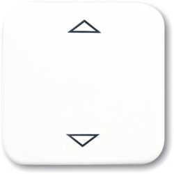 Bedienelement für Jalousie-Einsatz alpinweiß glänzend 