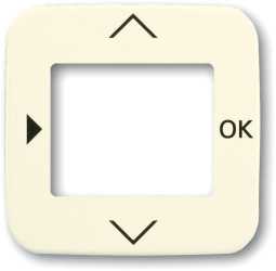 Zentralscheibe für Timer Bedienelement cremeweiß glänzend 