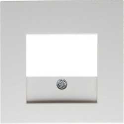 Zentralstück für TAE-Steckdose S.1/B.3/B .7 Glas polarweiß glänzend 