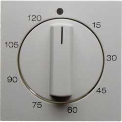 Zentralstück mit Regulierknopf für mech. Zeitschaltuhr Glas weiß 