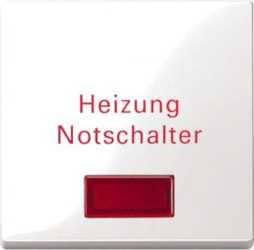 Wippe für Heizungs-Notschalter polarweiß glänzend 