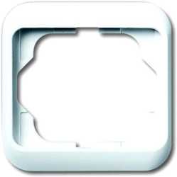 Abdeckrahmen alpha 1-fach studioweiß hochglanz 