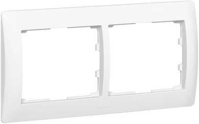 Rahmen 2-fach waagerecht Galea ultraweiß 