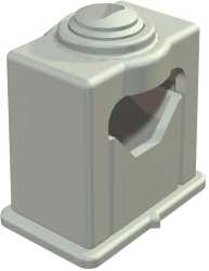 Greif-ISO-Schelle 6-16mm PS lichtgrau RAL 7035 