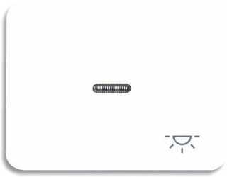 Wippe für Unterputz Taster Symbol Licht studioweiß glänzend 