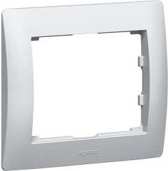 Rahmen 1-fach Galea soft aluminium 