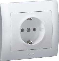 Steckdose (SL) Galea soft aluminium 