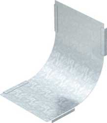 Deckel für Vertikalbogen 90° steigend Stahl bandverzinkt 100 mm 