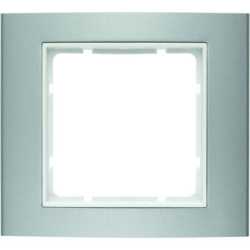 Abdeckrahmen 1-fach B.3 Alu / polarweiß 