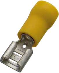 Flachsteckhülse isoliert 2,5-6/6,3x0,8 