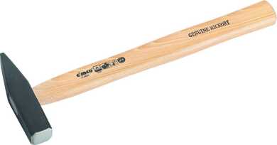 Schlosserhammer 500g DIN 1041 mit poliertem geschweiftem Eschenstiel 