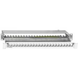 UM-Patchpanel 24-Port PP-UM A-24/1 grau RAL7035 483x44x130 mm 