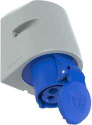 Turbo Twist Wandsteckdose 16A 3p 6h IP44 