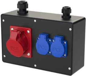 Vollgummi-Wandverteiler Traunsee IV 16/5 2xSSD M25/20o VC5p/3p h 