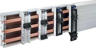 Geräteadapter 32A 3-polig mit 1 Tragschiene und Tragrahmen RiLine 