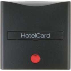 Hotelcard-Schaltaufsatz mit Aufdruck und roter Linse B.1/B.3/B.7 Glas 