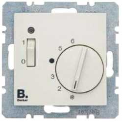 Raumtemperaturregler mit Öffner Zentralstück polarweiß glänzend 