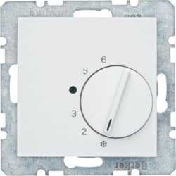 Raumtemperaturregler mit Wechsler und Zentralstück polarweiß 