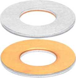 Cupal-Scheibe M12 E-Al einseitig mit Cu plattiert 