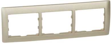 Rahmen 3-fach waagerecht Galea titanium 