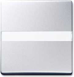 Wippe für Aus Wechsel Kreuz Taster mit Beschriftungsfeld Alusilber 