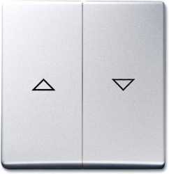 Wippe für Unterputz Jalousieschalter/-taster Alusilber 