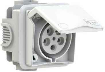 Unterputzsteckdose - CEE-Dose 32A 5p 6h IP44, 